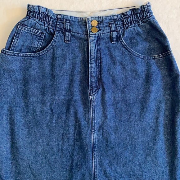 {VTG} Jack Mulqueen | Denim Jean Skirt - Picture 4 of 15